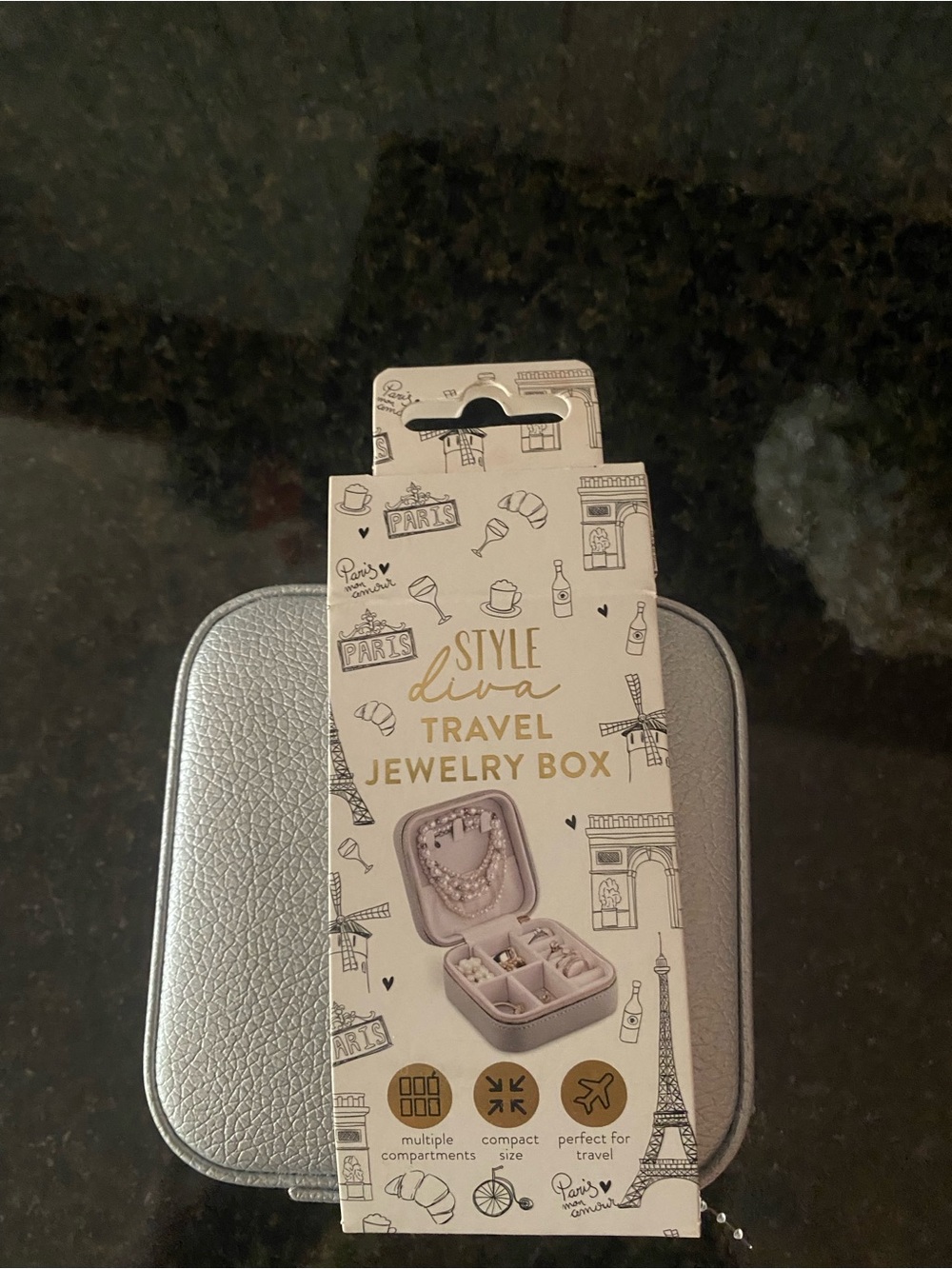 Alstyle Silver Travel Jewelry Case